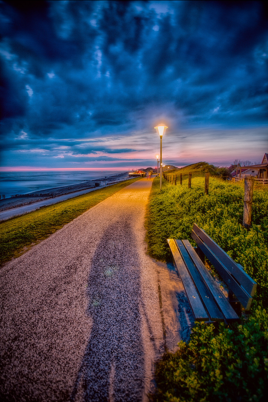 Holland, Zoutelande, nachts